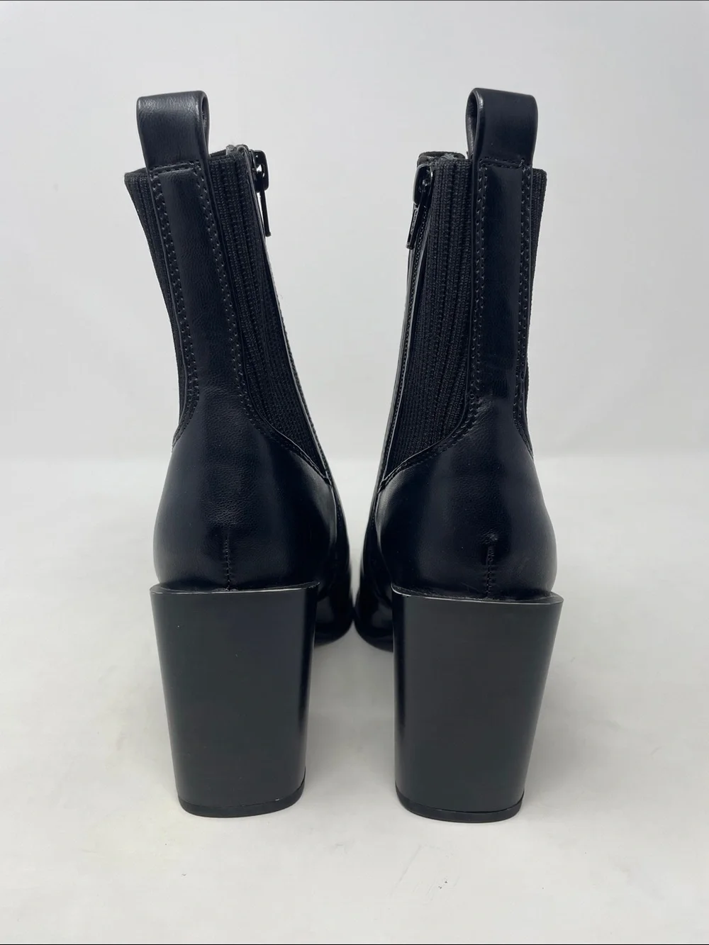 Wild Pair Trinity Black Pointed Toe Ankle Boots Pull-On Knit Booties Sz 6 - NWT - Picture 6 of 12